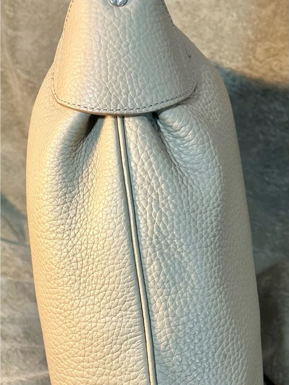 Cole Haan Leather Hobo Bag and Wallet Set - Classic Beige